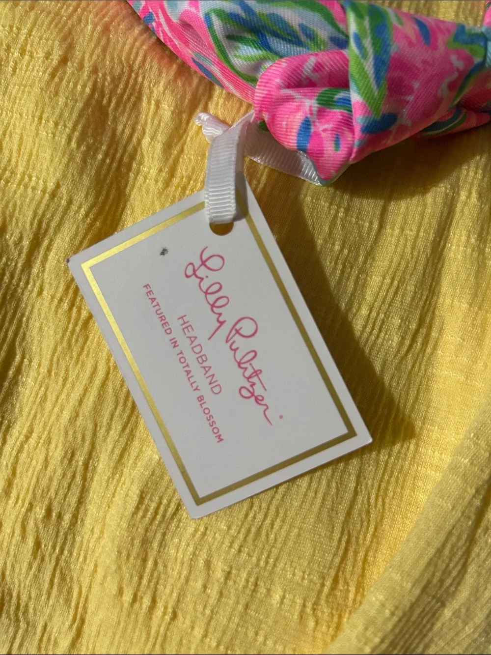 NWT Lilly Pulitzer Totally Blossom knotted headband